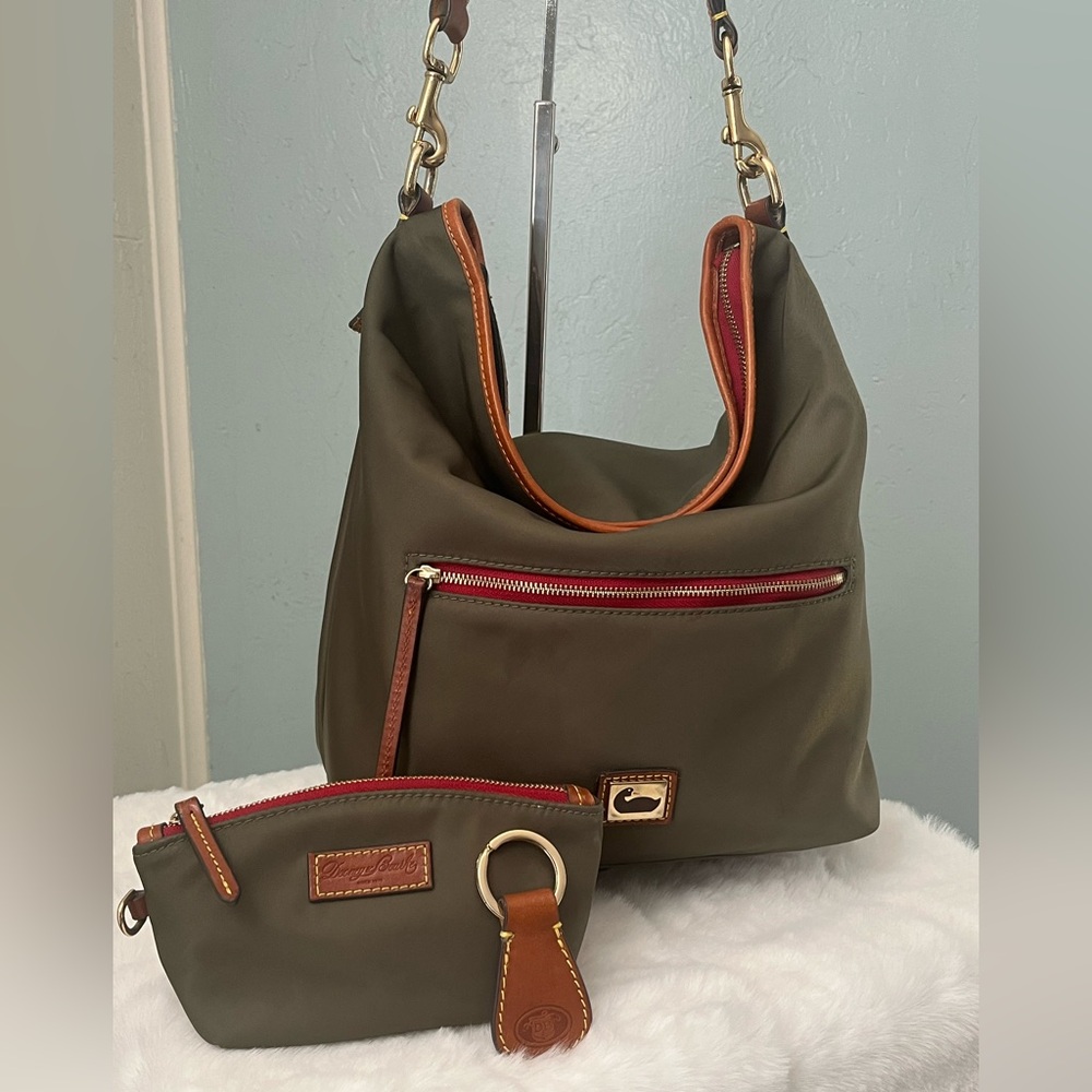 Dooney & Bourke Nylon Wayfarer Hobo Bag w/Accessories